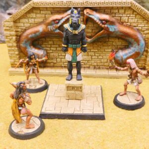 068. Anubis Statue Standing on Plinth-Attacking Adventurers (2) - Image 4