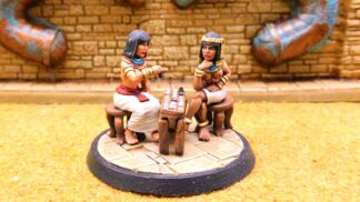 53. Senet Game and Players